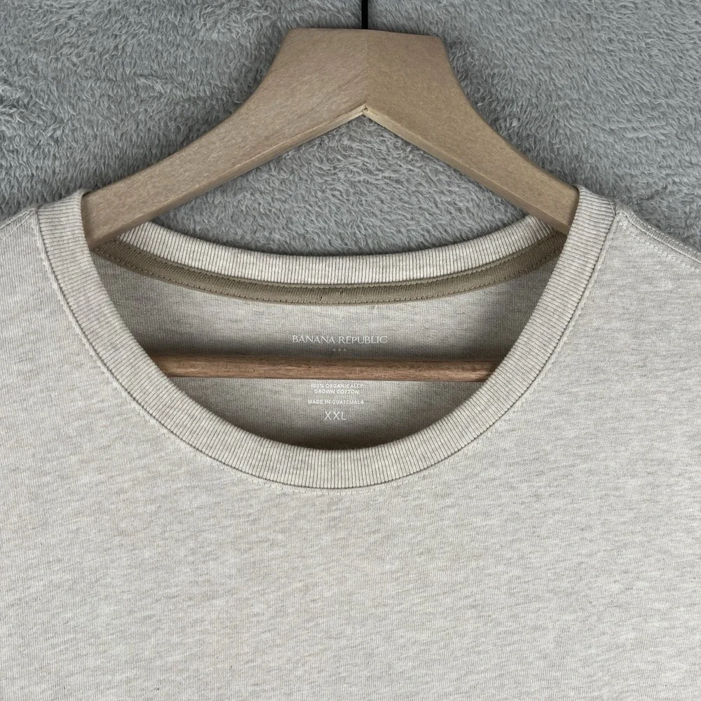 Banana Republic Men's Shirt NWT Size 2XL Oatmeal Heather Signature - Picture 2 of 10